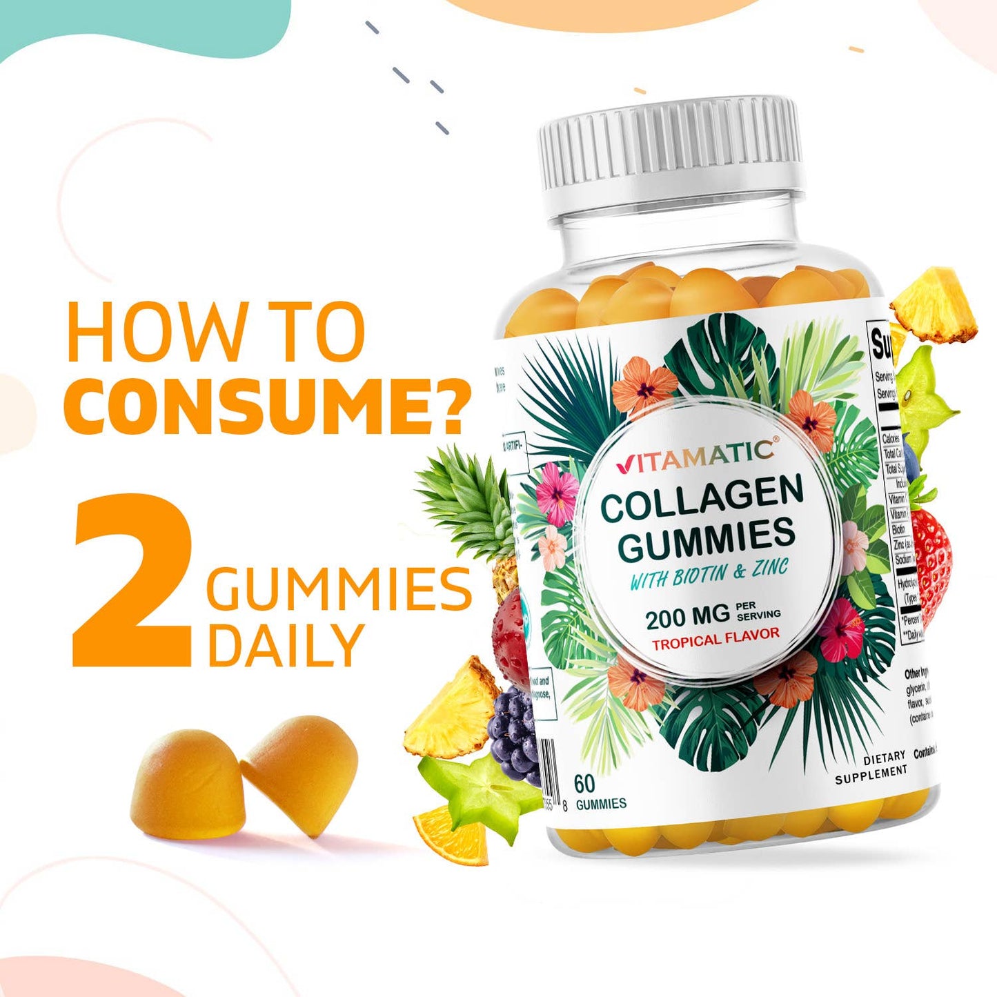 Collagen Gummies | Zinc & Biotin