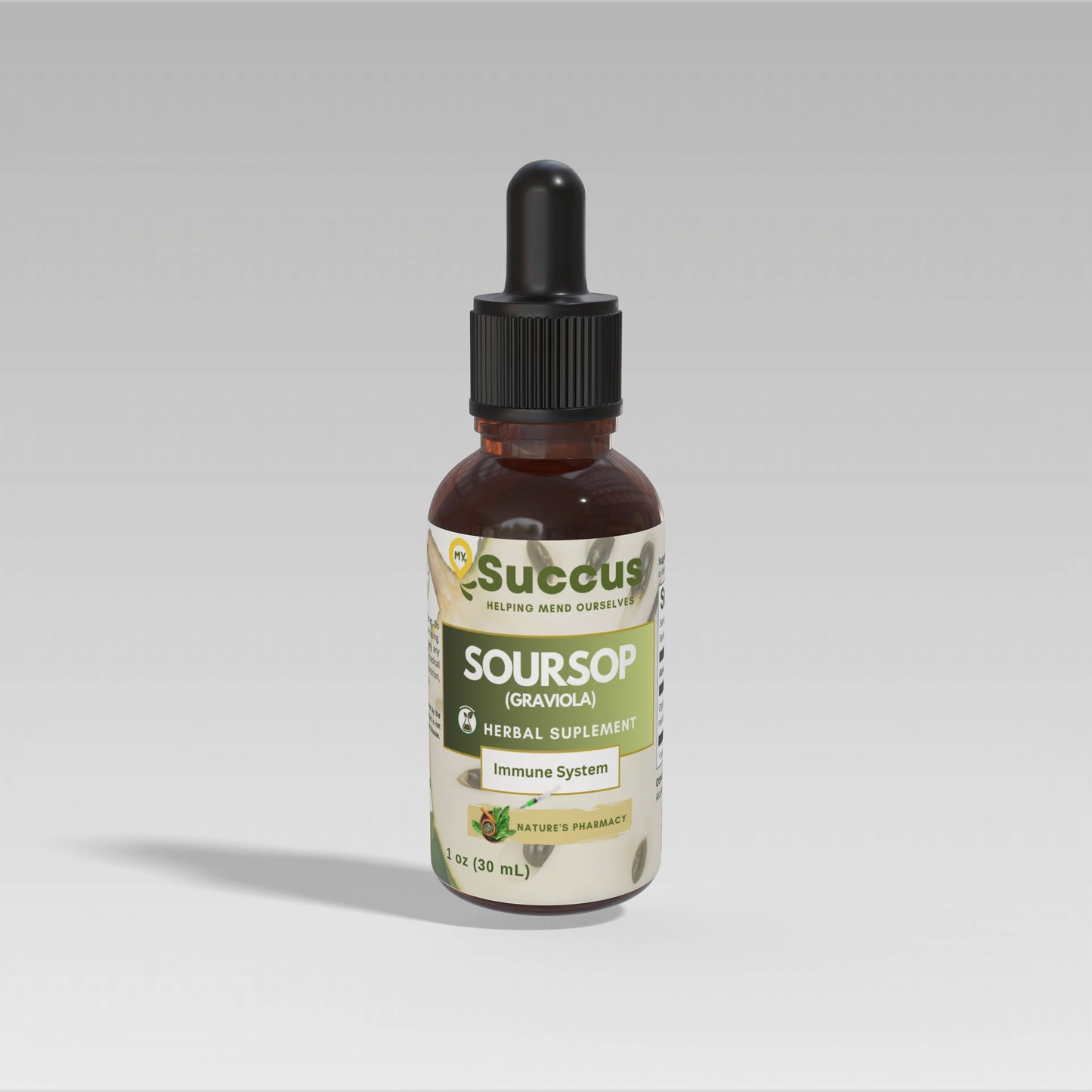 Soursop Tincture | Immune System (High Potency) | Alcohol Free | 1 fl oz