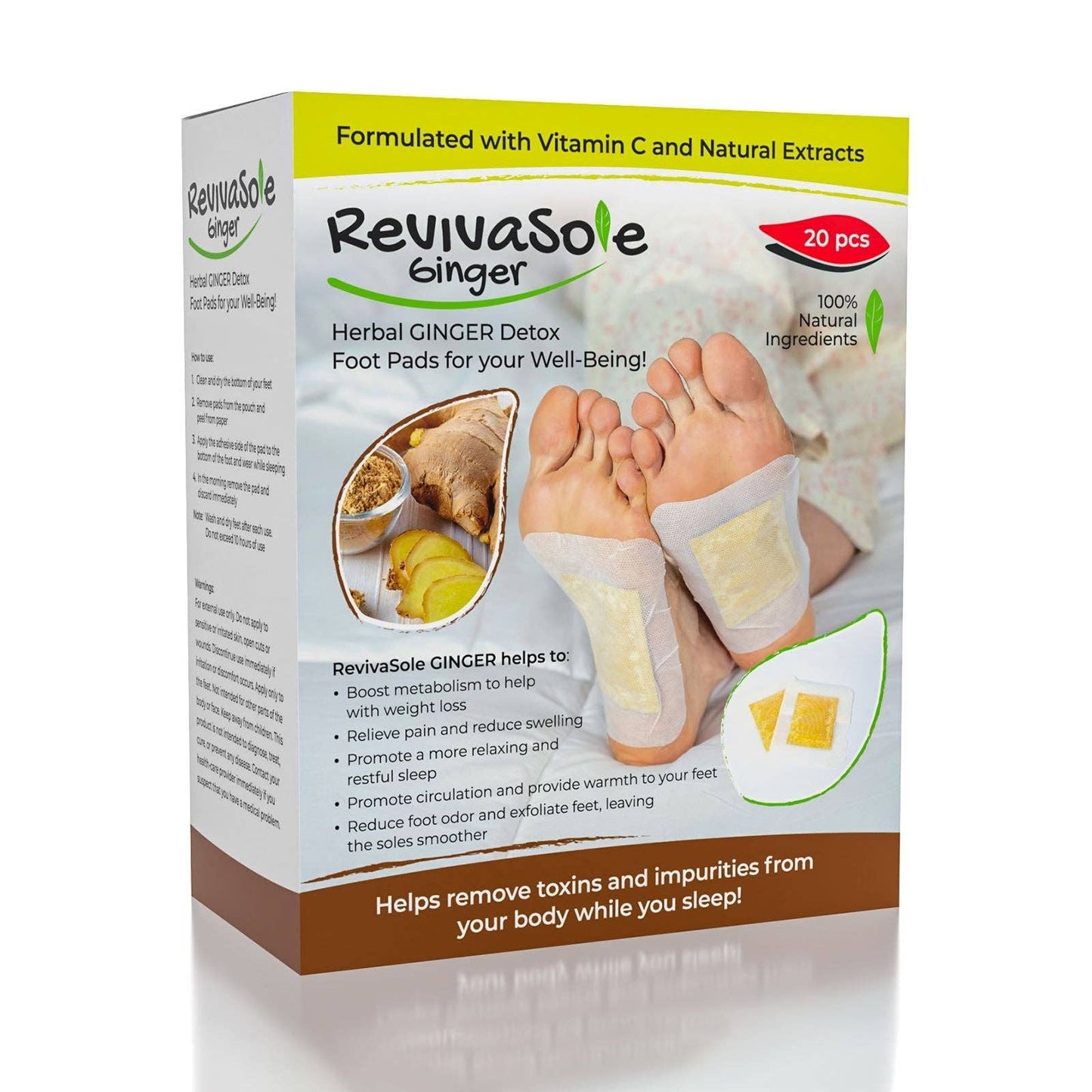 Ginger Detox Foot Pads | 20pc